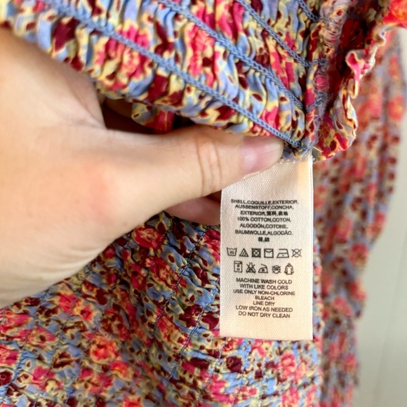 Free People Women's I'm Your Favorite Floral Mini Dress, Size L - Picture 12 of 15